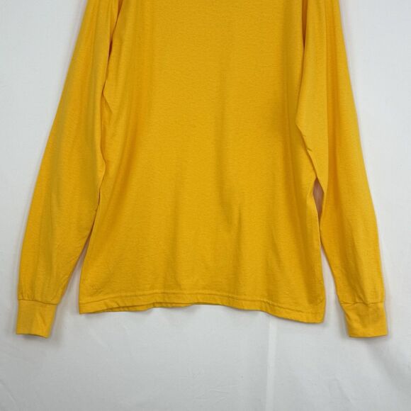 Medalist Made in USA Yellow Cotton Turtleneck Shirt Medium Vintage 90s - Picture 6 of 12